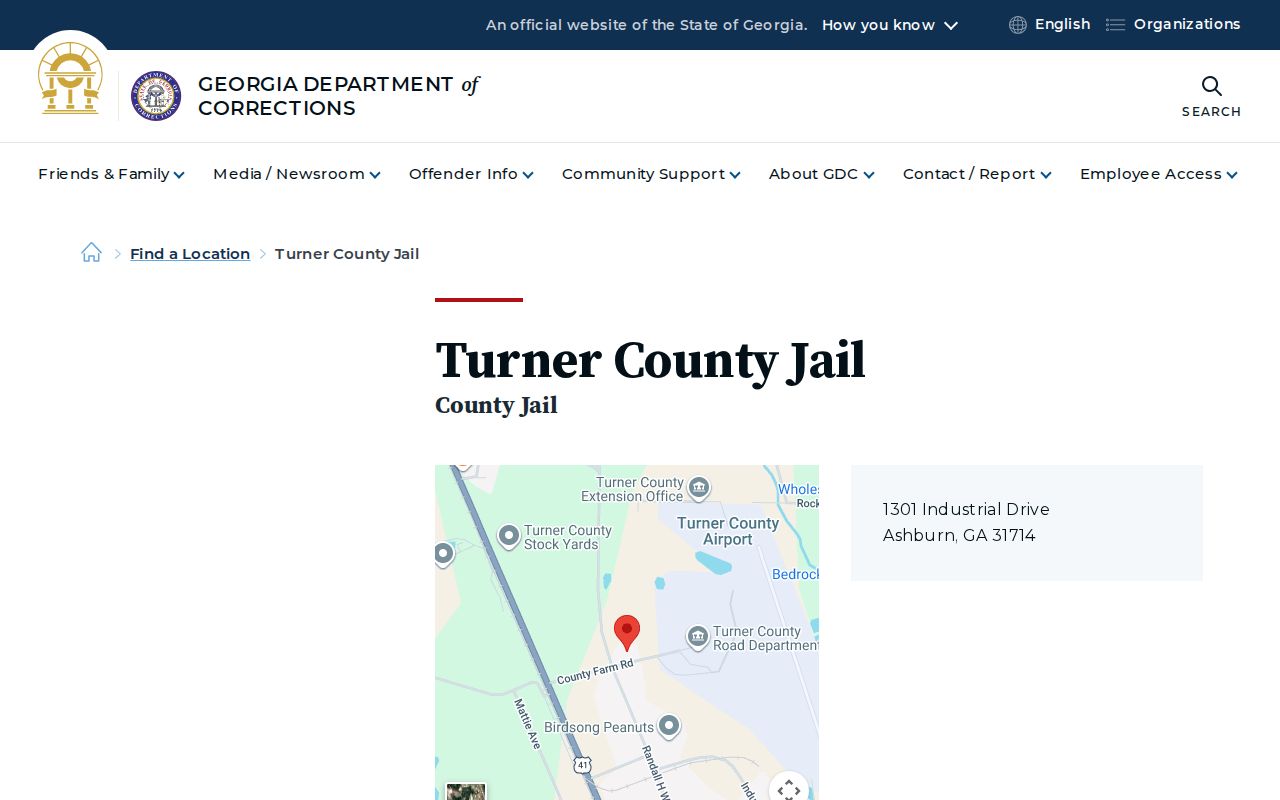 Turner County arrest history jail listing