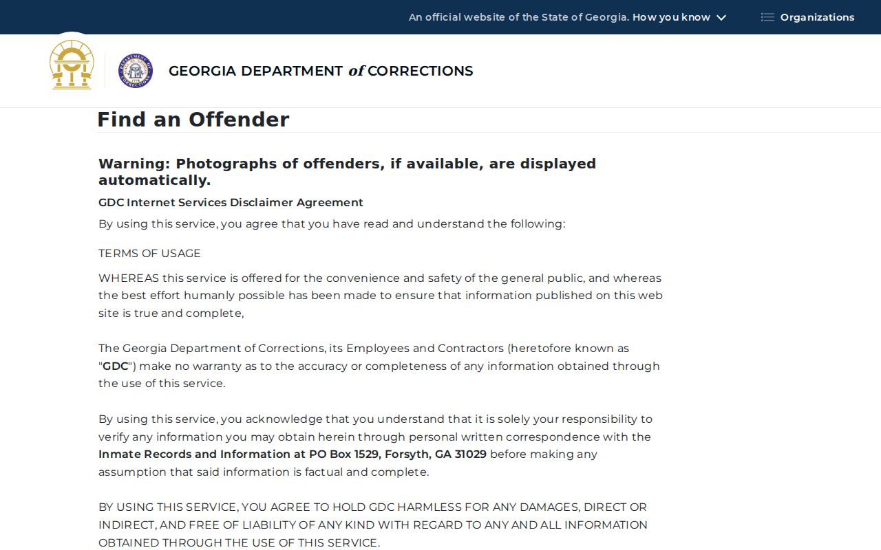 Rebecca criminal history GDC offender query