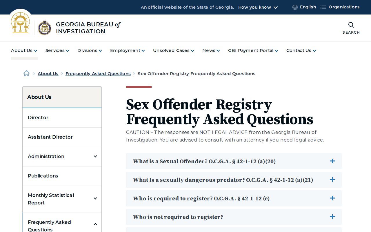 Turner County sex offender check GBI registry FAQ