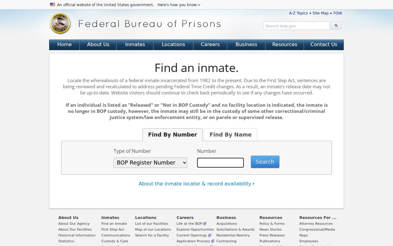 Sycamore criminal history federal inmate locator